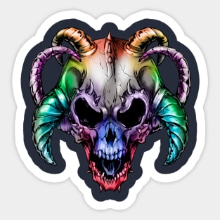 devil skull Sticker